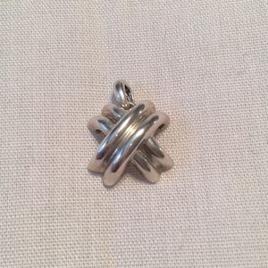 Tiffany and Co X Cross Pendant - Sterling Silver